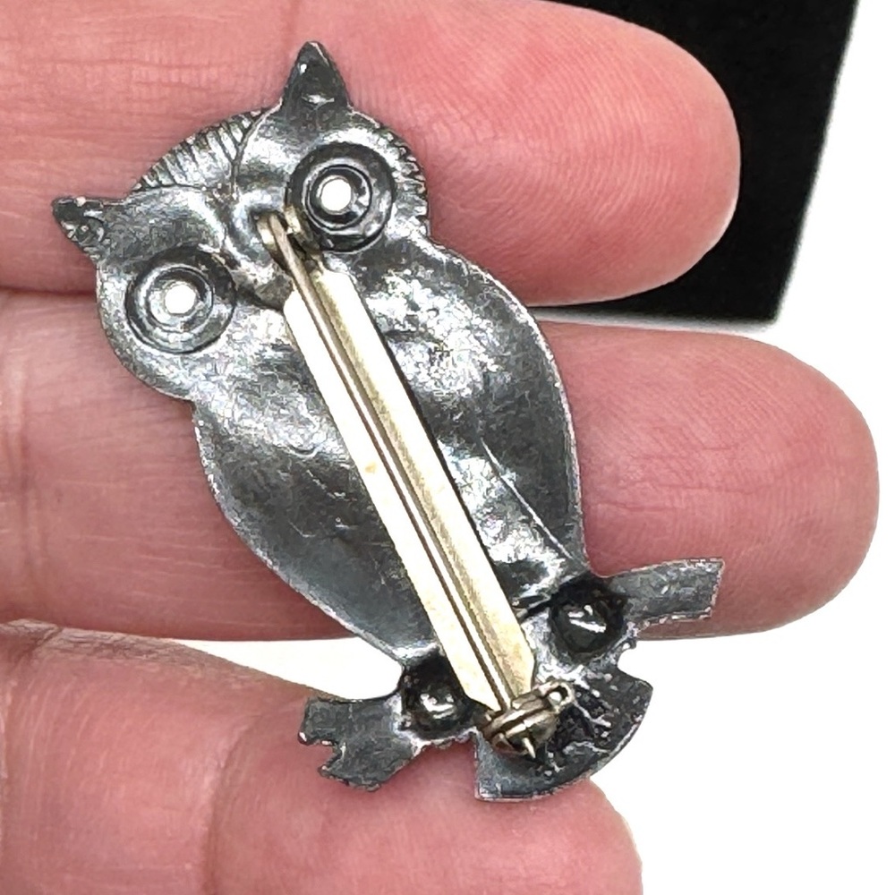 Vintage Copper Owl Brooch by Bell Trading - Picture 5 of 10